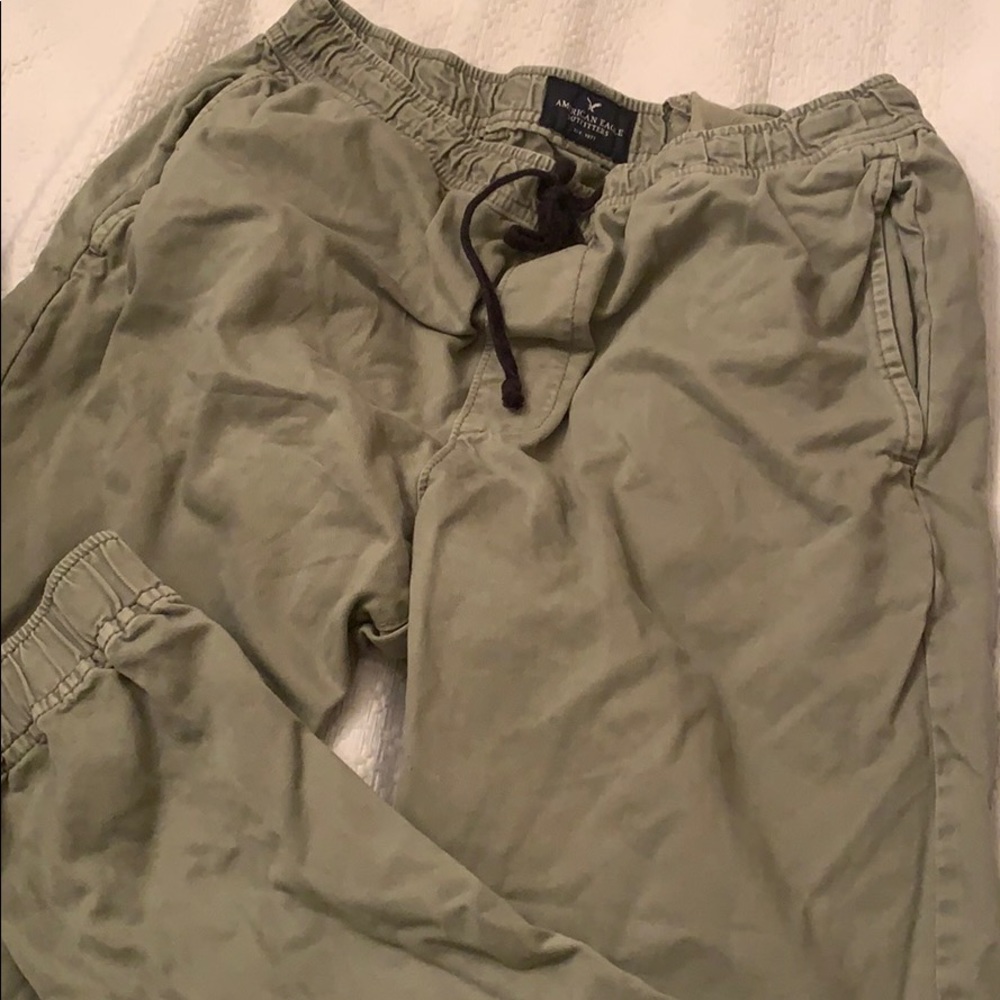 American Eagle light green khaki joggers